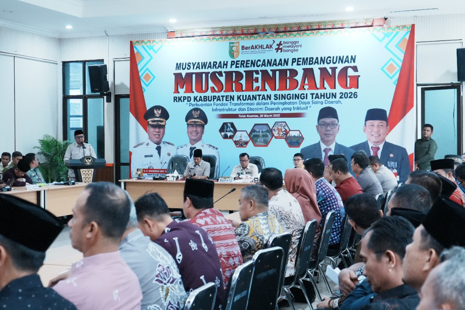 Musrenbang RKPD 2026, Bupati Optimis PAD Kuansing Bisa Meningkat
