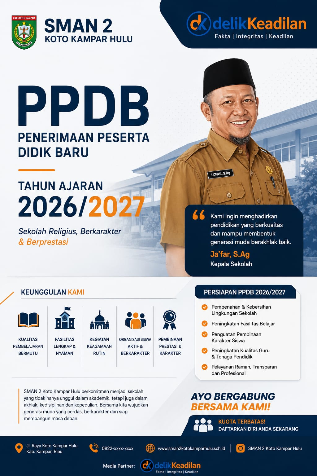 SMAN 2 Koto Kampar Hulu Mantapkan Persiapan PPDB Tahun Ajaran 2026/2027